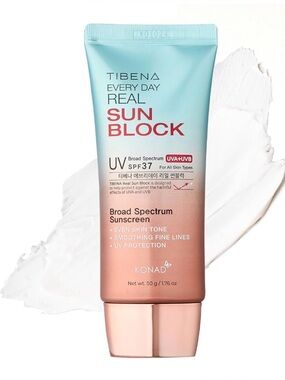 Every Day Real Sun Block SPF37 Broad Spectrum Sunscreen - Pink/Blue